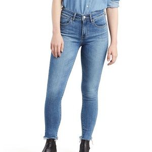 Levi’s 721 High Rise Skinny Raw Hem Jeans Womens Size 28 x 30